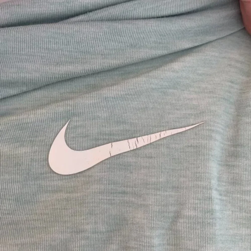Nike Pro Heathered Mint Green Short Sleeve Shirt